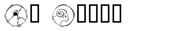 KR Astro font preview
